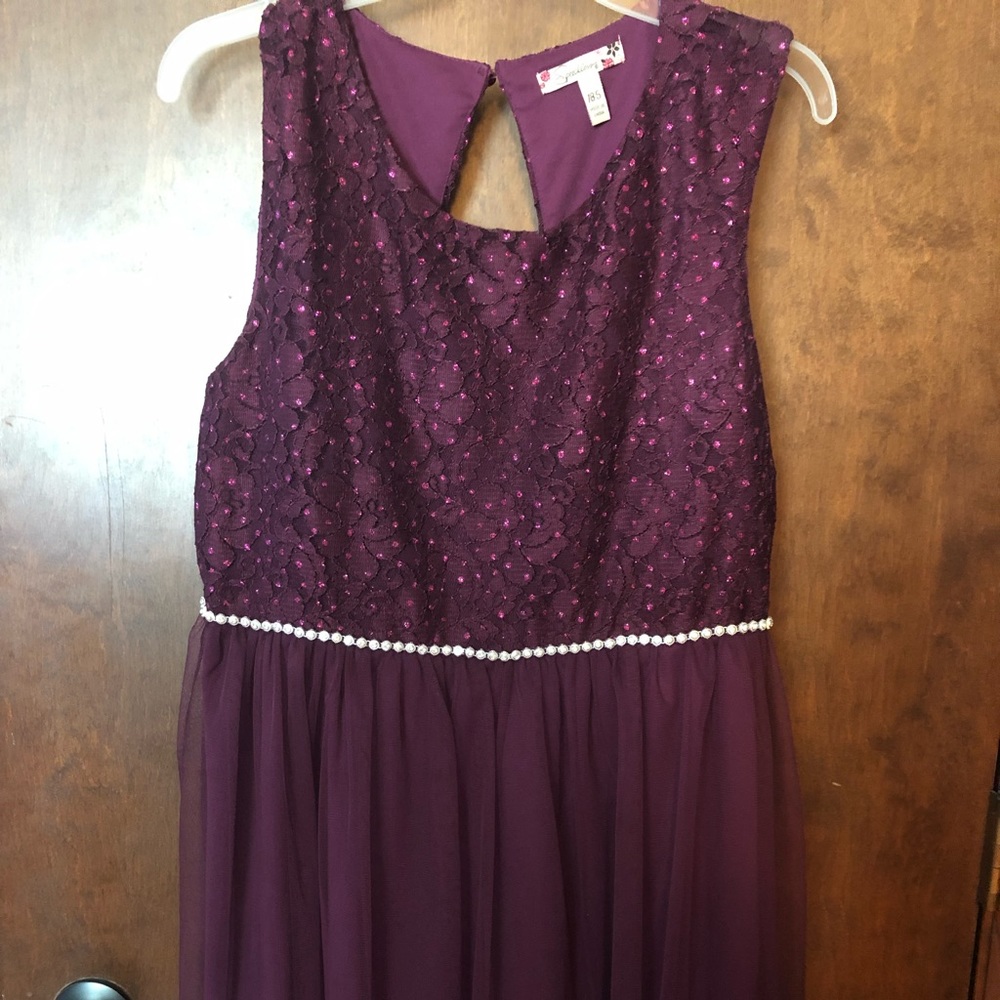 Purple Formal Dress Girls Plus Size 18.5
